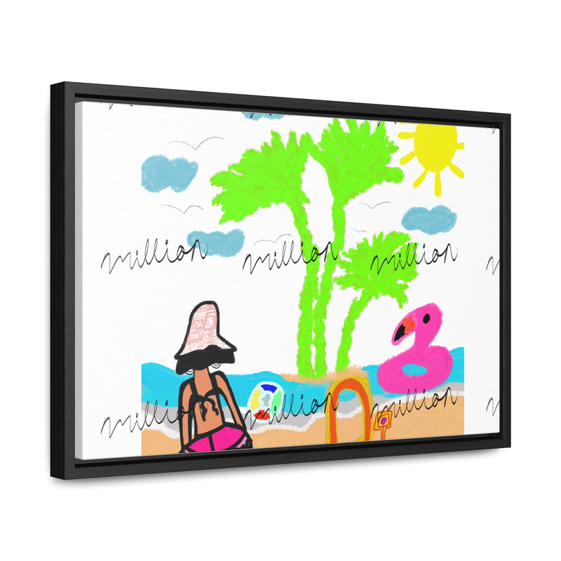 Fun Beach Day Gallery Canvas Wraps, Horizontal Frame