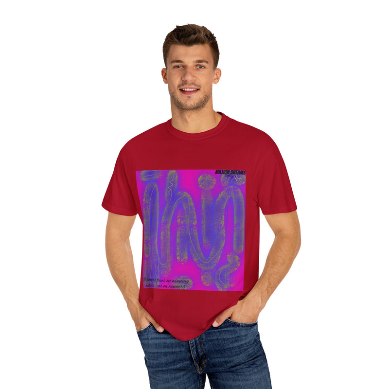 Tribal Neon Type Unisex Garment-Dyed T-shirt