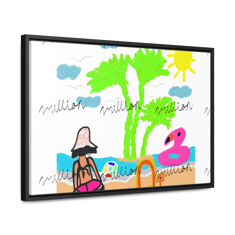 Fun Beach Day Gallery Canvas Wraps, Horizontal Frame