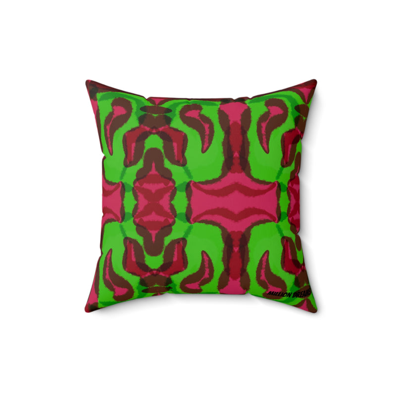 Tye dye Faux Suede Square Pillow