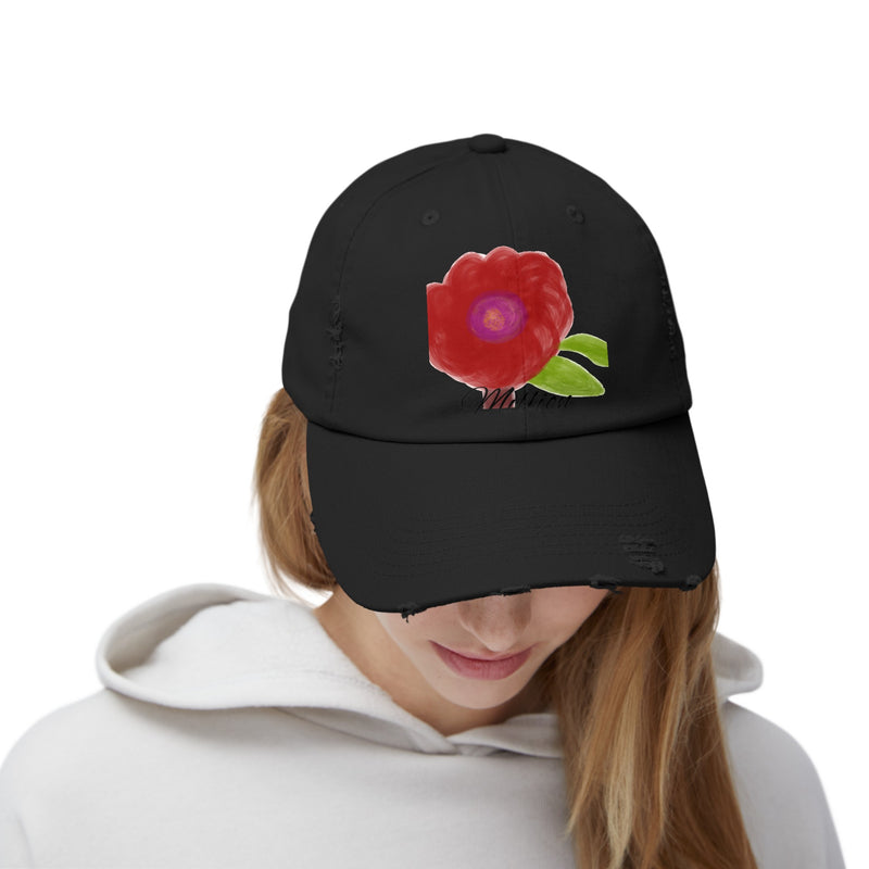 Bloom Unisex Distressed Cap