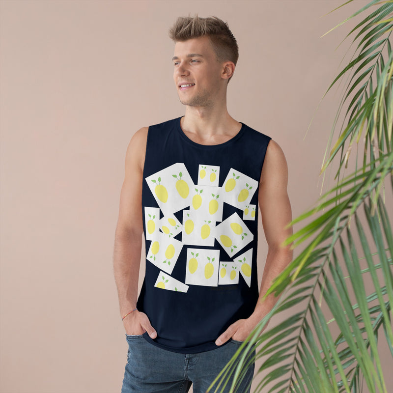 Lemon All over  Unisex Barnard Tank