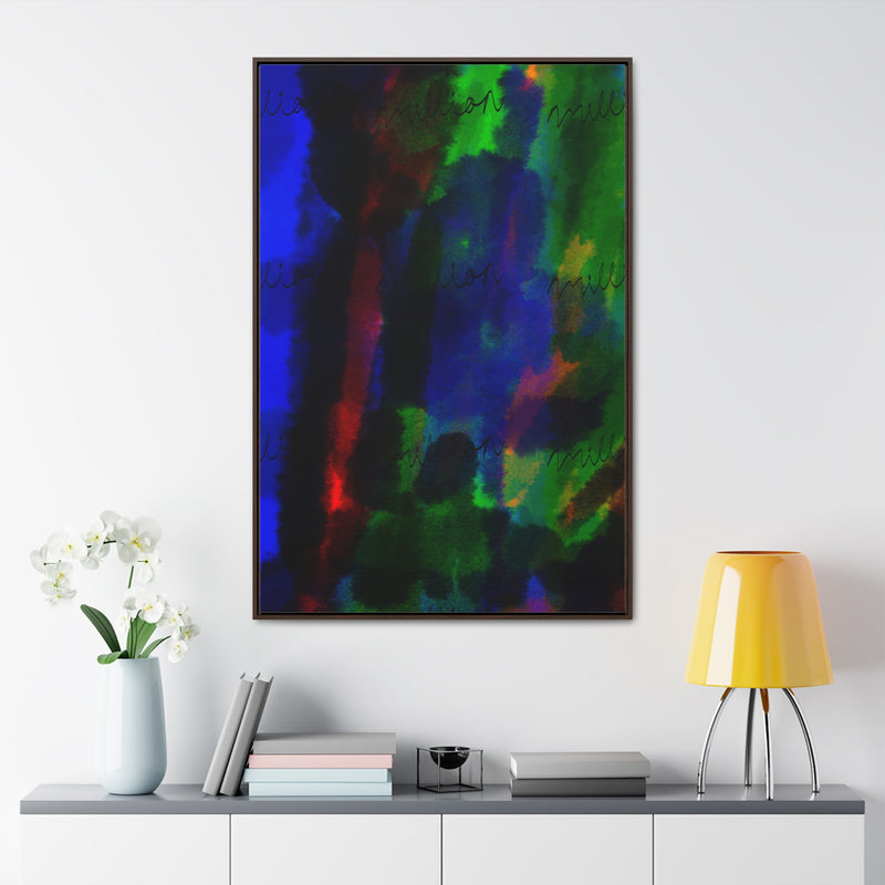 Watercolor Hue Gallery Canvas Wraps, Vertical Frame