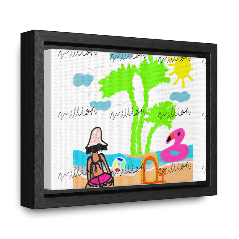 Fun Beach Day Gallery Canvas Wraps, Horizontal Frame