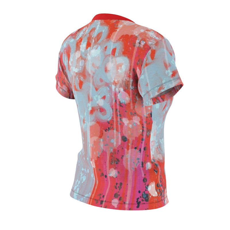 Ice Glaze Portrait Women's Cut & Sew Tee (AOP)