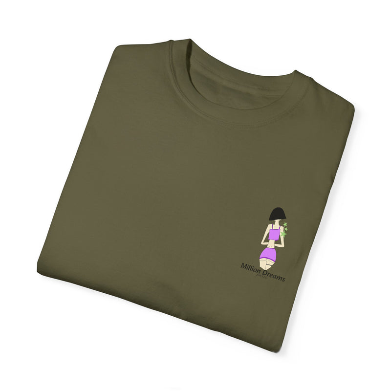 Sexy Girl in Purple Unisex Garment-Dyed T-shirt