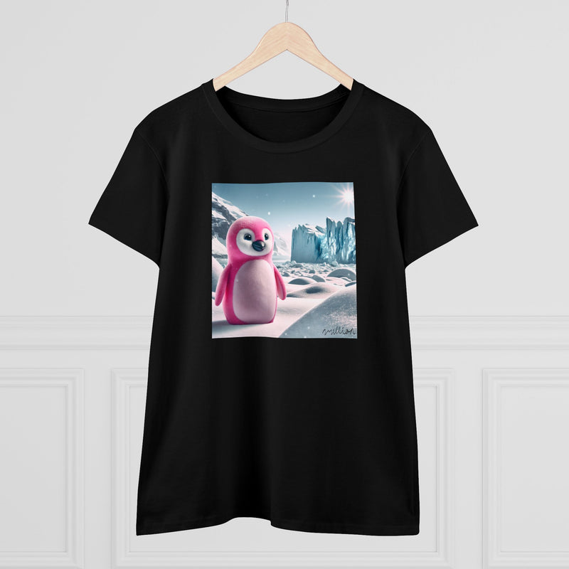 Pink Penguin Women's Midweight Cotton Tee