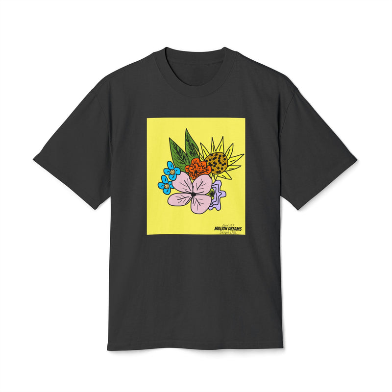 Yellow Flora Unisex Heavy Faded Tee