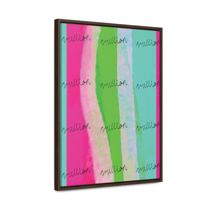 Pretty Neon Gallery Canvas Wraps, Vertical Frame