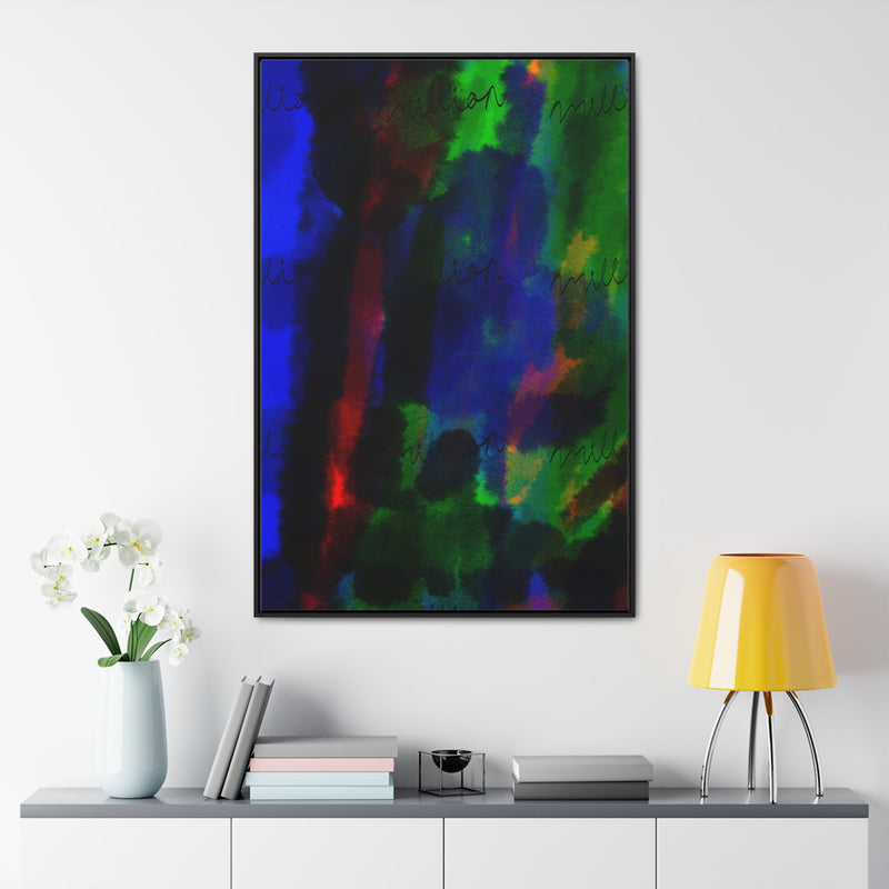 Watercolor Hue Gallery Canvas Wraps, Vertical Frame