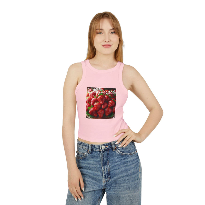 Delicious Women's Micro Rib Racer Tank Top