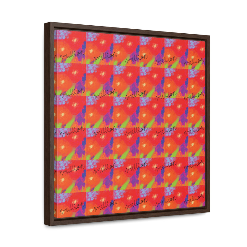 Floral Breeze Gallery Canvas Wraps, Square Frame