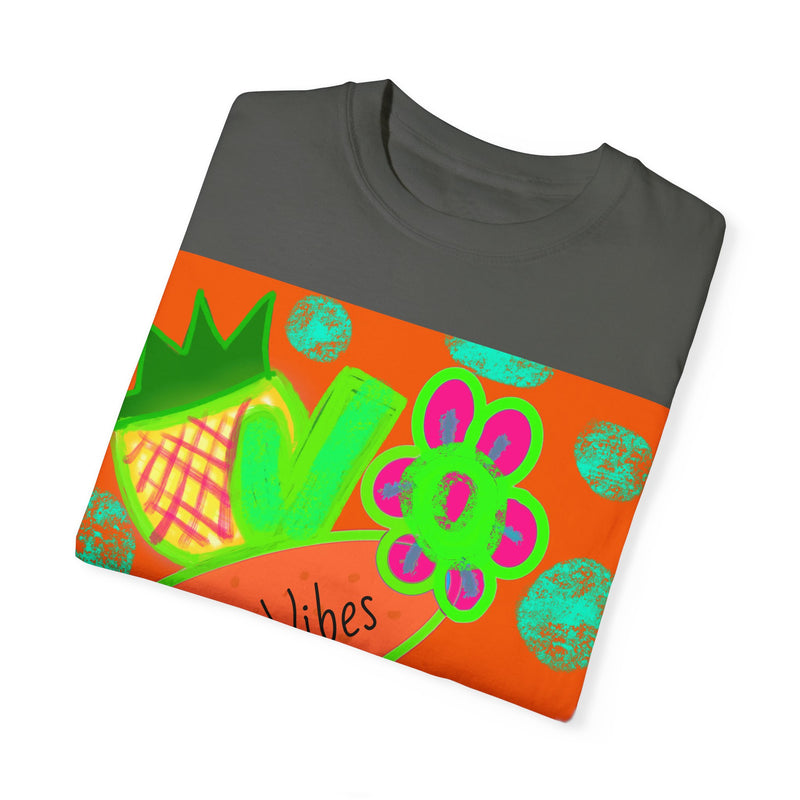 Neon Beach Vibes Unisex Garment-Dyed T-shirt