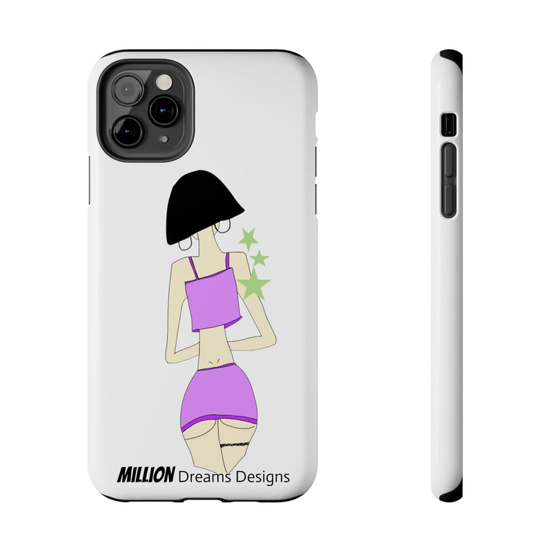 Sexy Girl In Purple Tough Phone Case