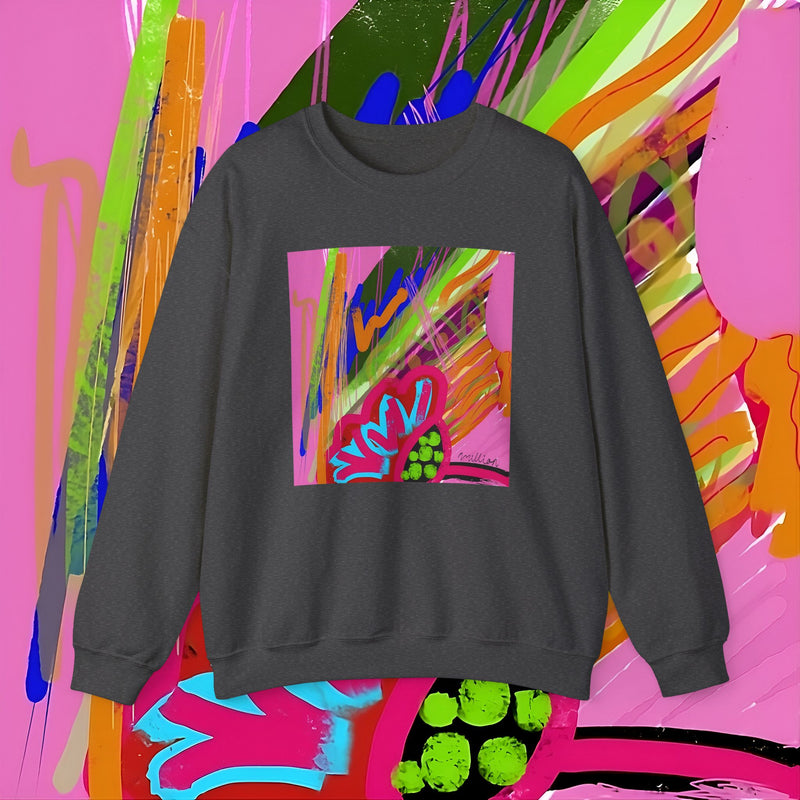 Abstract Frenzy Print Unisex Heavy Blend™ Crewneck Sweatshirt