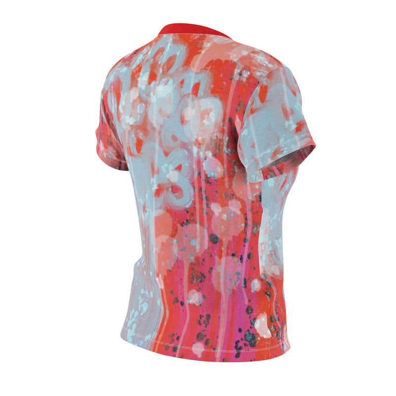 Ice Glaze Portrait Women's Cut & Sew Tee (AOP)