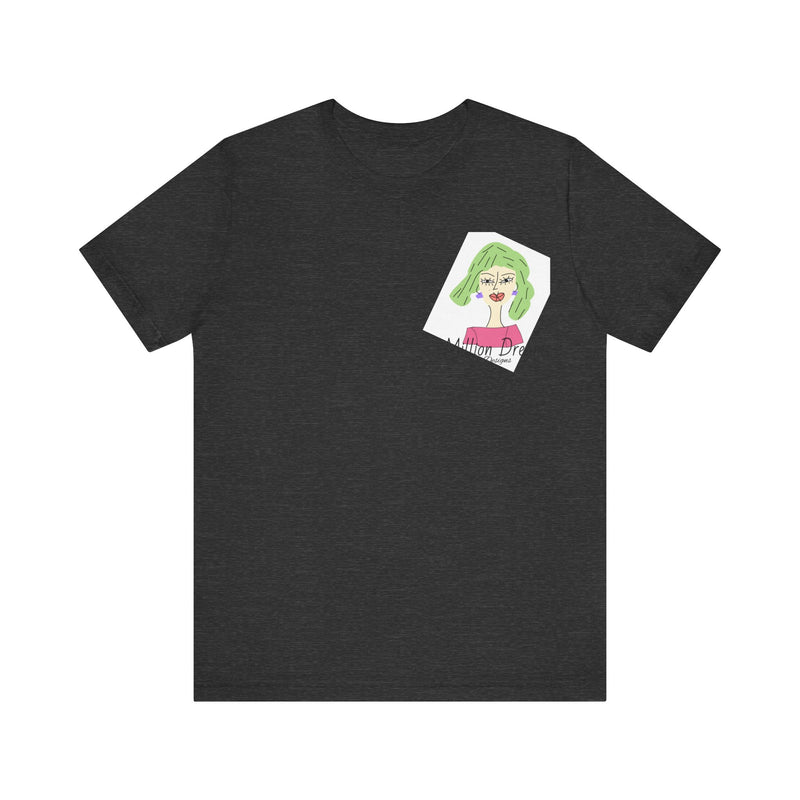 Green Hair Lady Jersey Short Sleeve Tee