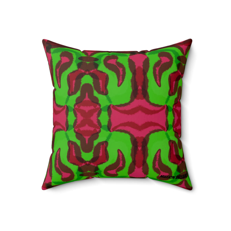 Tye dye Faux Suede Square Pillow