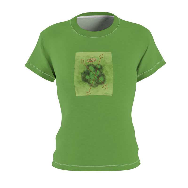 Eye & Arrow Green Women's Cut & Sew Tee (AOP)