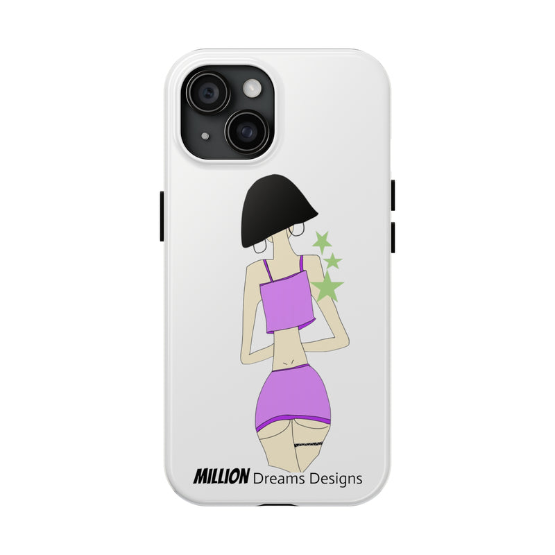 Sexy Girl In Purple Tough Phone Case