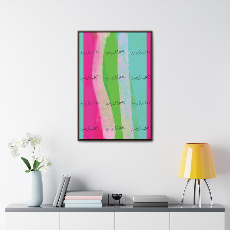 Pretty Neon Gallery Canvas Wraps, Vertical Frame