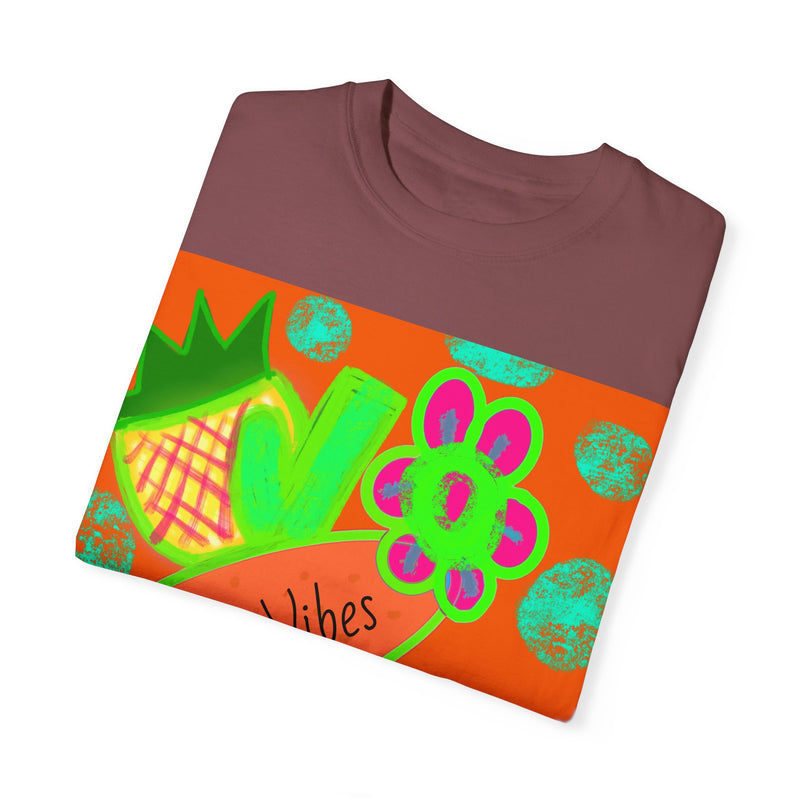 Neon Beach Vibes Unisex Garment-Dyed T-shirt