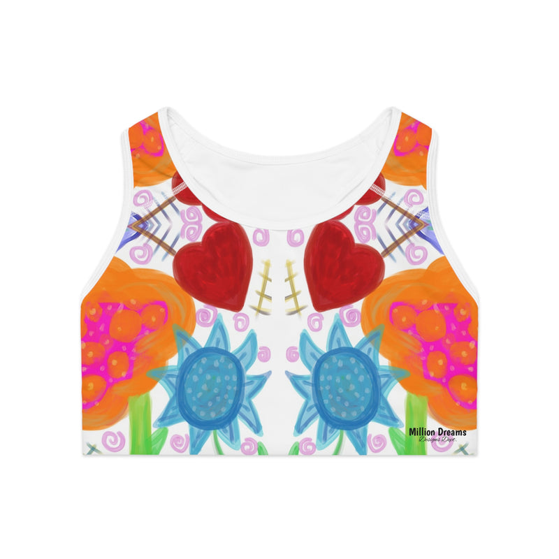 Paint Garden  Sports Bra (AOP)