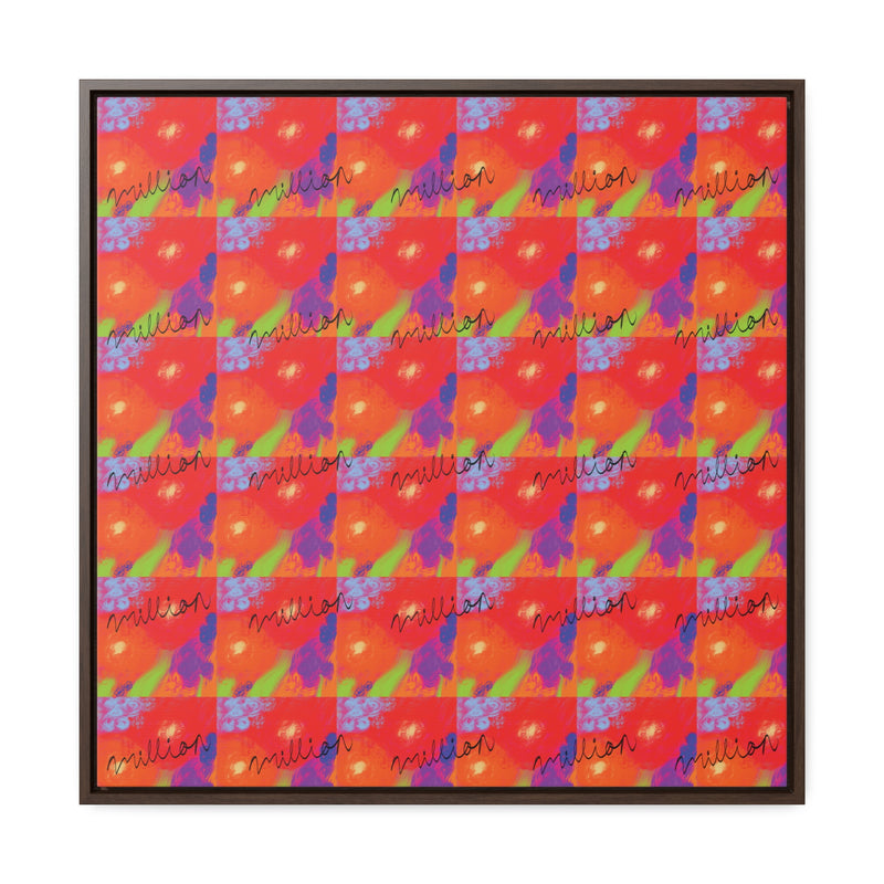 Floral Breeze Gallery Canvas Wraps, Square Frame