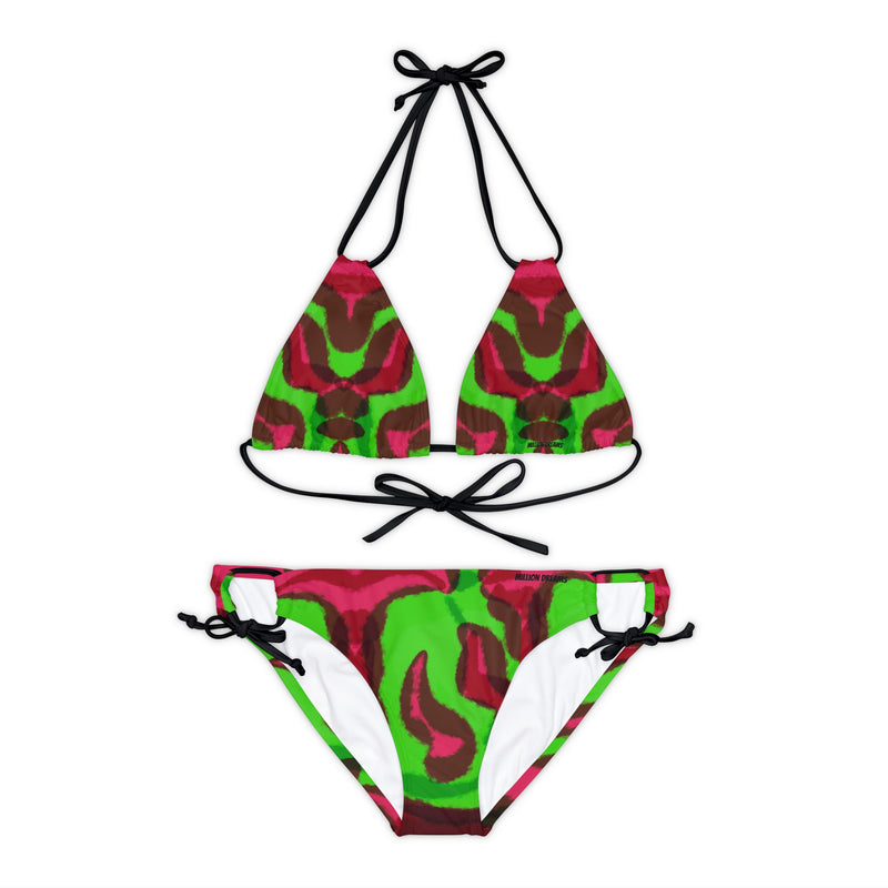 tye dye Strappy Bikini Set (AOP)