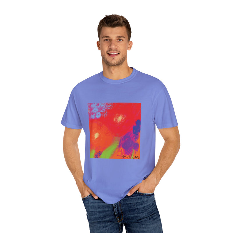 Floral Breeze Unisex Garment-Dyed T-shirt