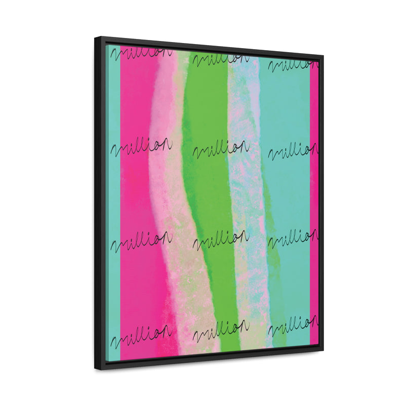 Pretty Neon Gallery Canvas Wraps, Vertical Frame