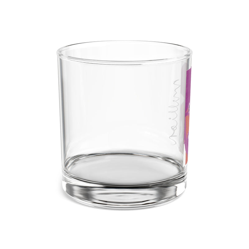 Man With Cigar Rocks Glass, 10oz