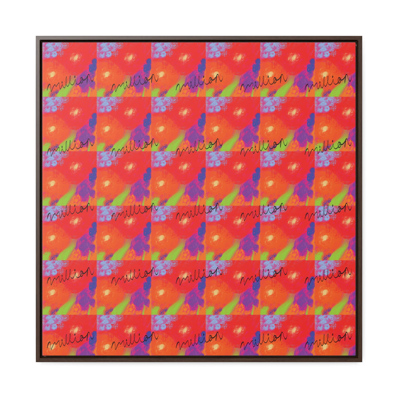 Floral Breeze Gallery Canvas Wraps, Square Frame