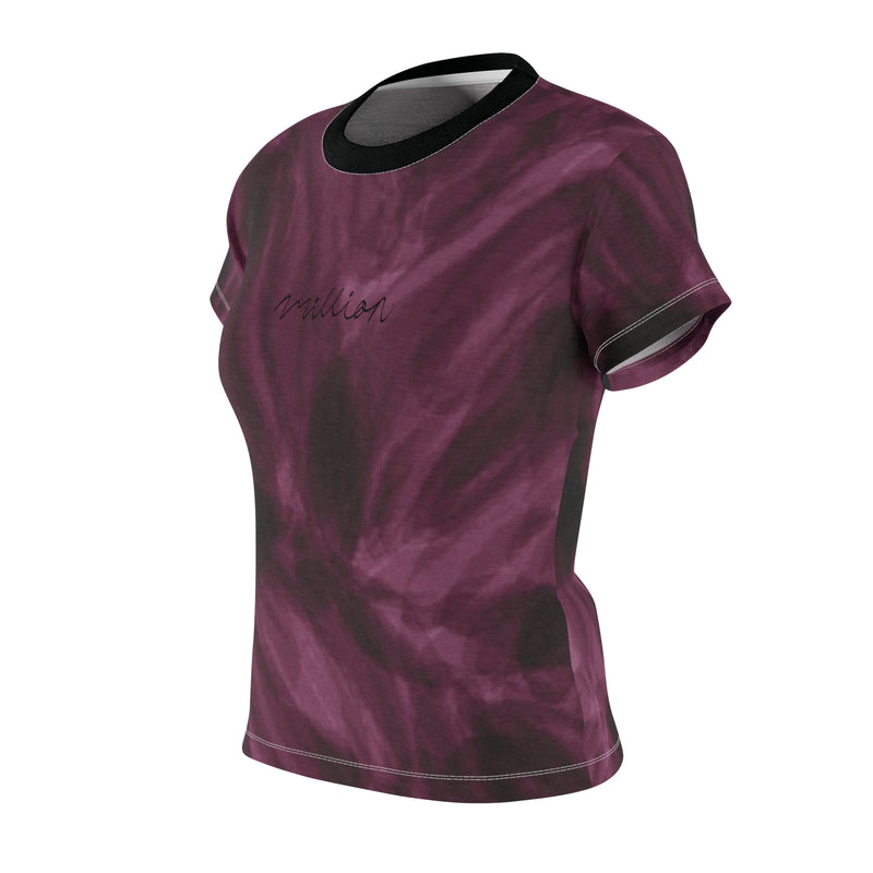 Purple Aura Women's Cut & Sew Tee (AOP)