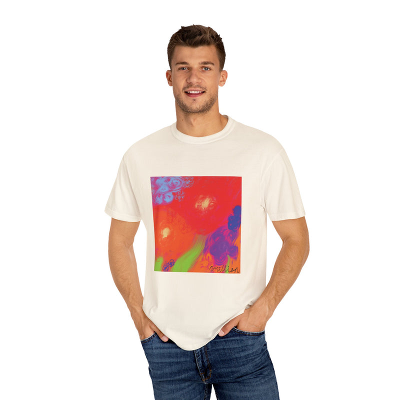 Floral Breeze Unisex Garment-Dyed T-shirt