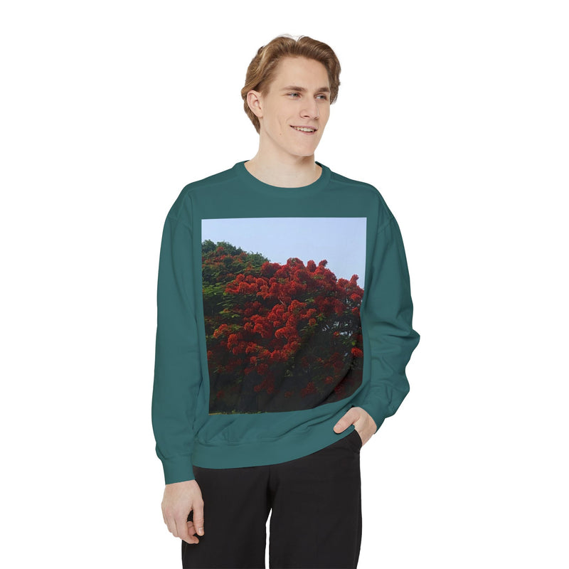 Resort View Unisex Garment-Dyed Sweatshirt