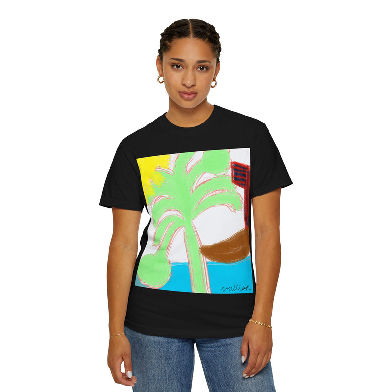 Ocean View Unisex Garment-Dyed T-shirt