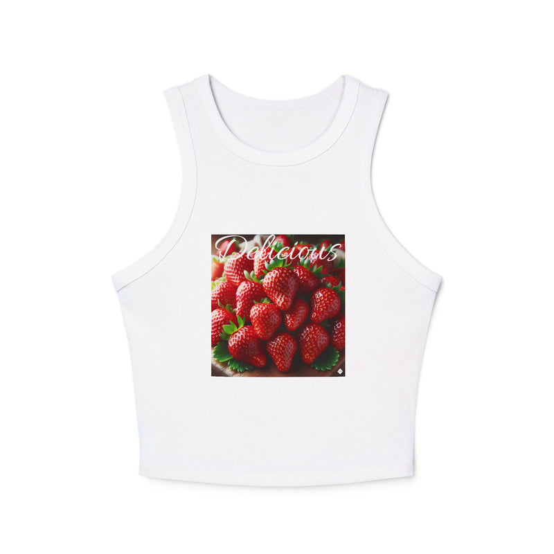 Delicious Women's Micro Rib Racer Tank Top