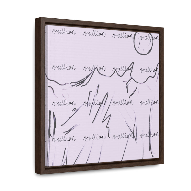 Cold Mountain View Gallery Canvas Wraps, Square Frame