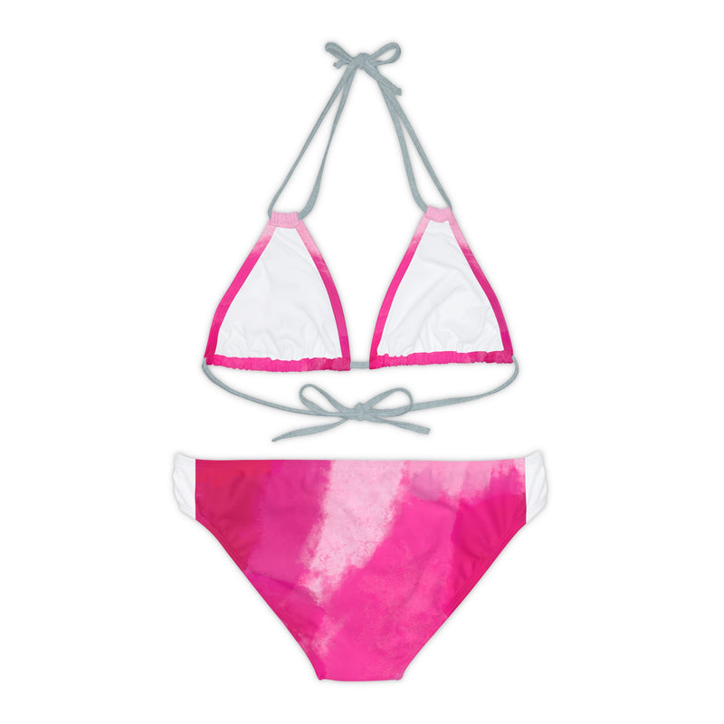 Pink Shades Strappy Bikini Set (AOP)