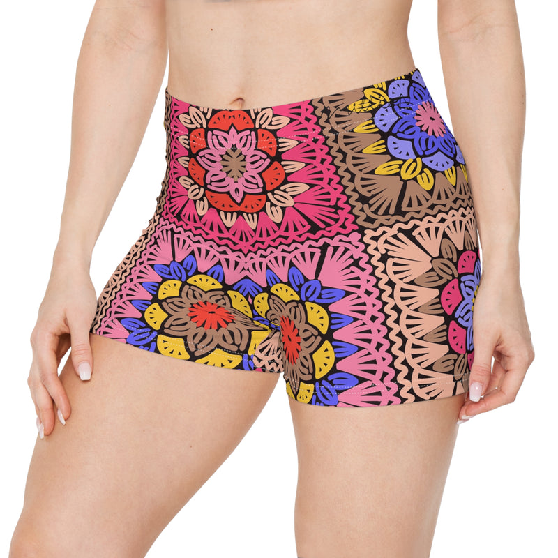 Embroidery Style Women's Shorts (AOP)