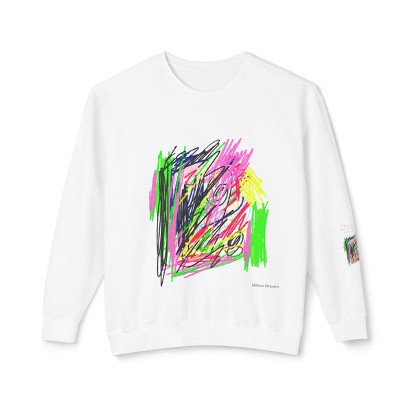 Scribble Art Unisex Lightweight Crewneck Sweatshirt