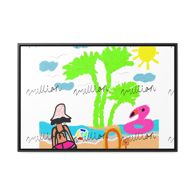 Fun Beach Day Gallery Canvas Wraps, Horizontal Frame