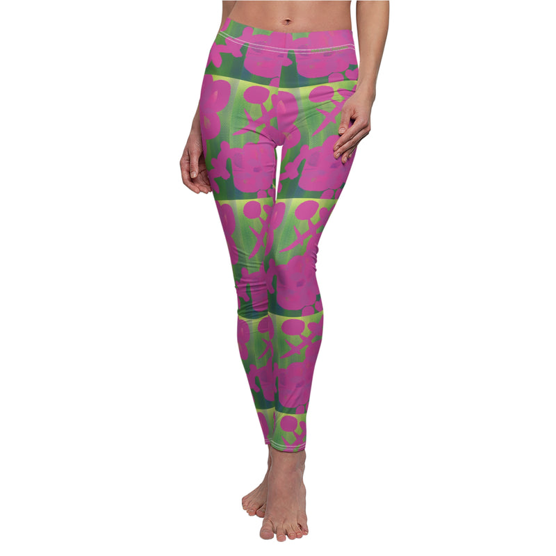 Sketch & Pink Design Women's Cut & Sew Casual Leggings (AOP)