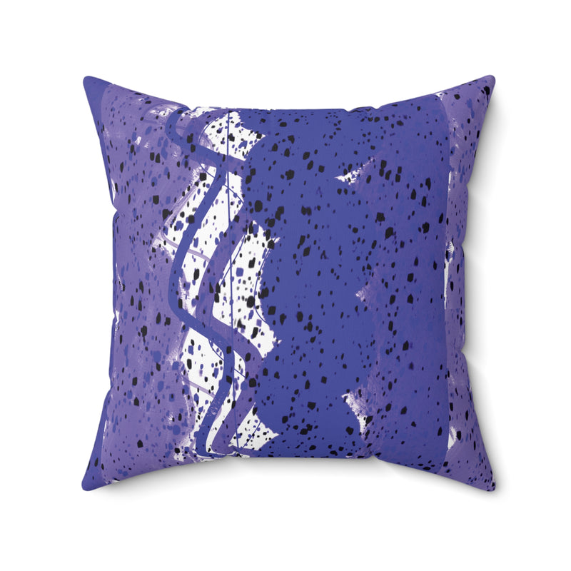 Paint Marks Brush Spun Polyester Square Pillow