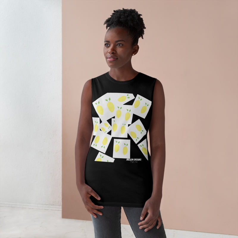 Lemon All over  Unisex Barnard Tank