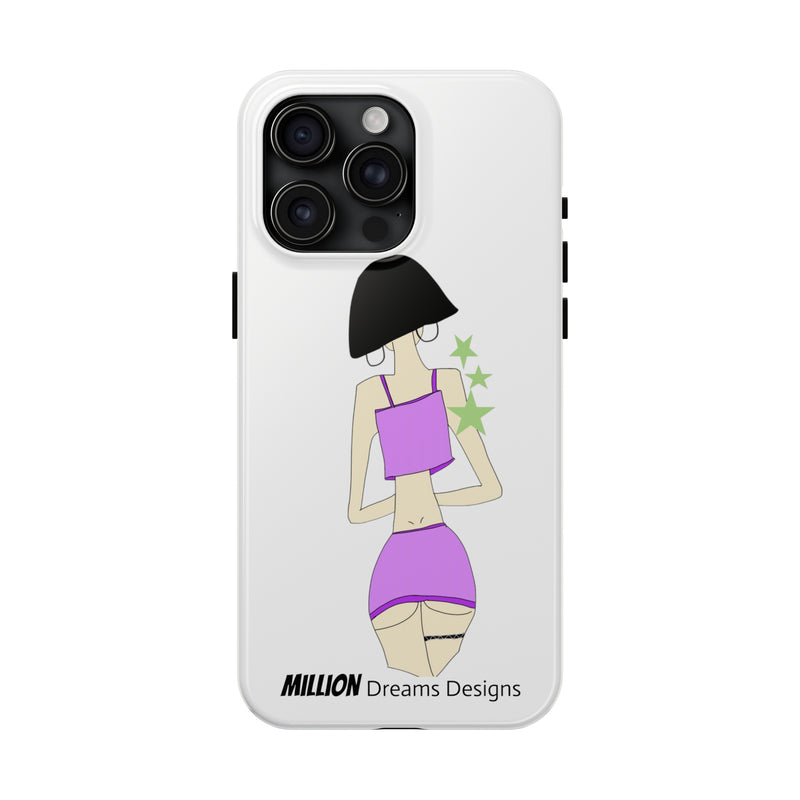 Sexy Girl In Purple Tough Phone Case