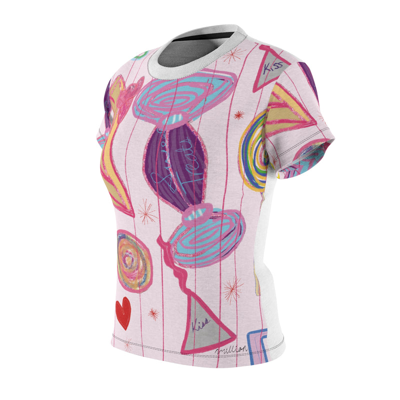 Sweet Treats Print Women's Cut & Sew Tee (AOP)