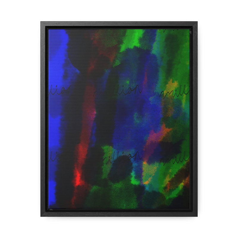 Watercolor Hue Gallery Canvas Wraps, Vertical Frame