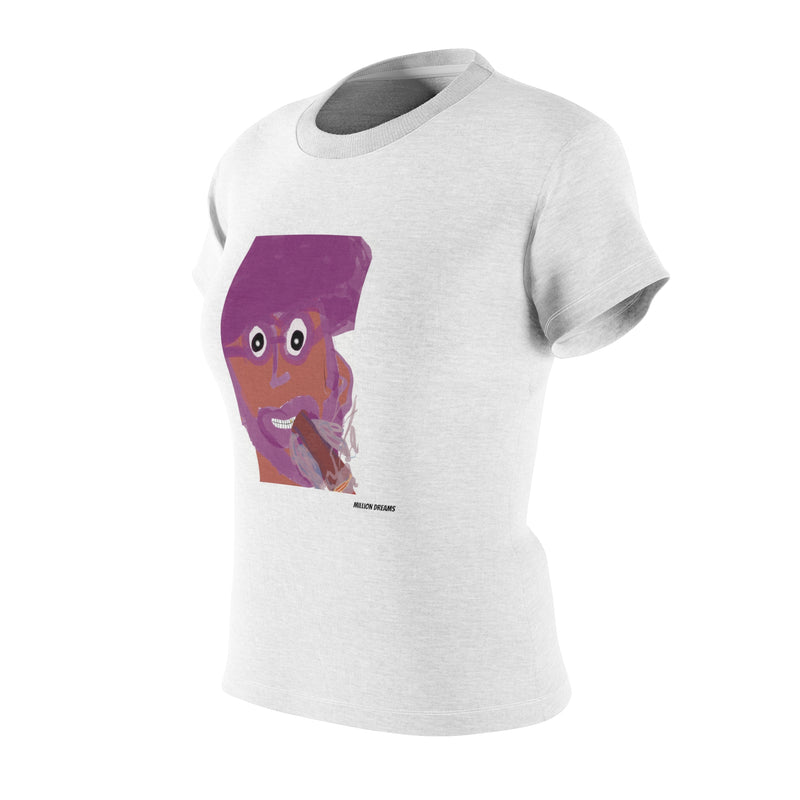 Man with cigar women's Cut & Sew Tee